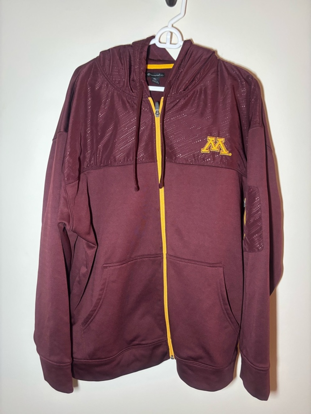 Champion University of Minnesota Maroon   Performance Full-Zip Hoodie